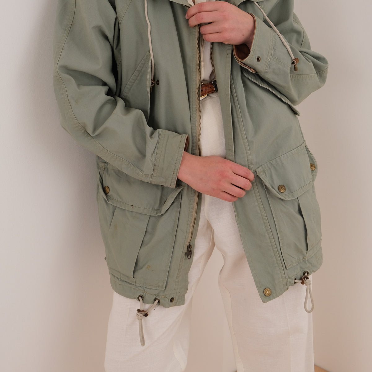 Vintage 90s Sage Banana Republic Cotton Utility Jacket – Hermine