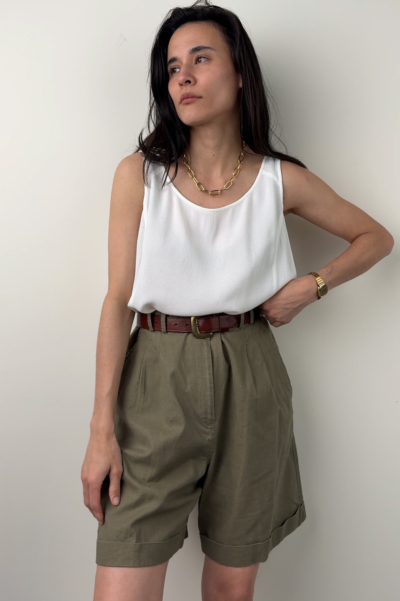 1930's linen short ショートパンツ antique 1930's linen short ショートパンツ antique 1930's linen short