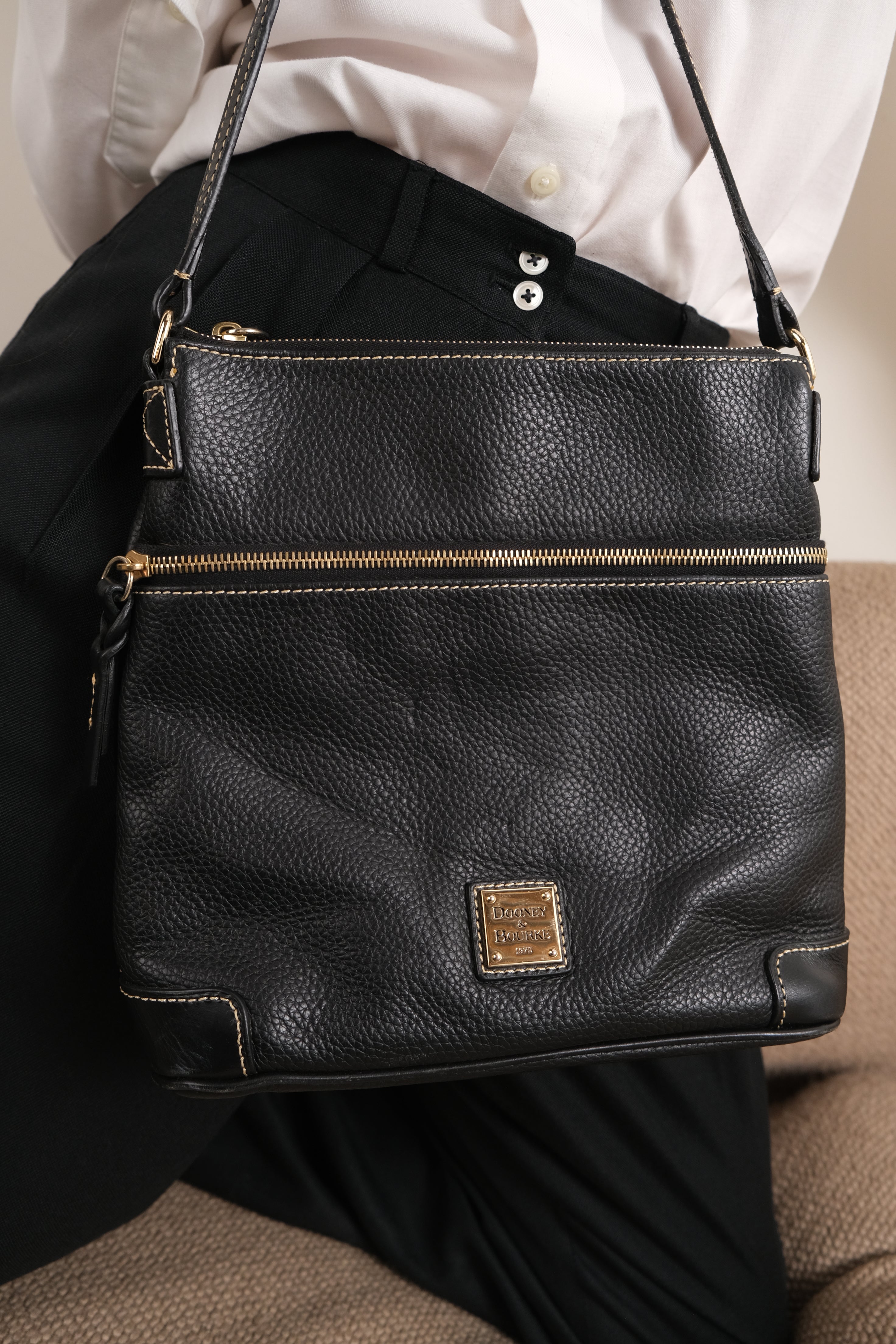ヴィンテージ DOONEY&amp;BOURKE  美✨ 斜めがけにも。 80s dooney - Gem