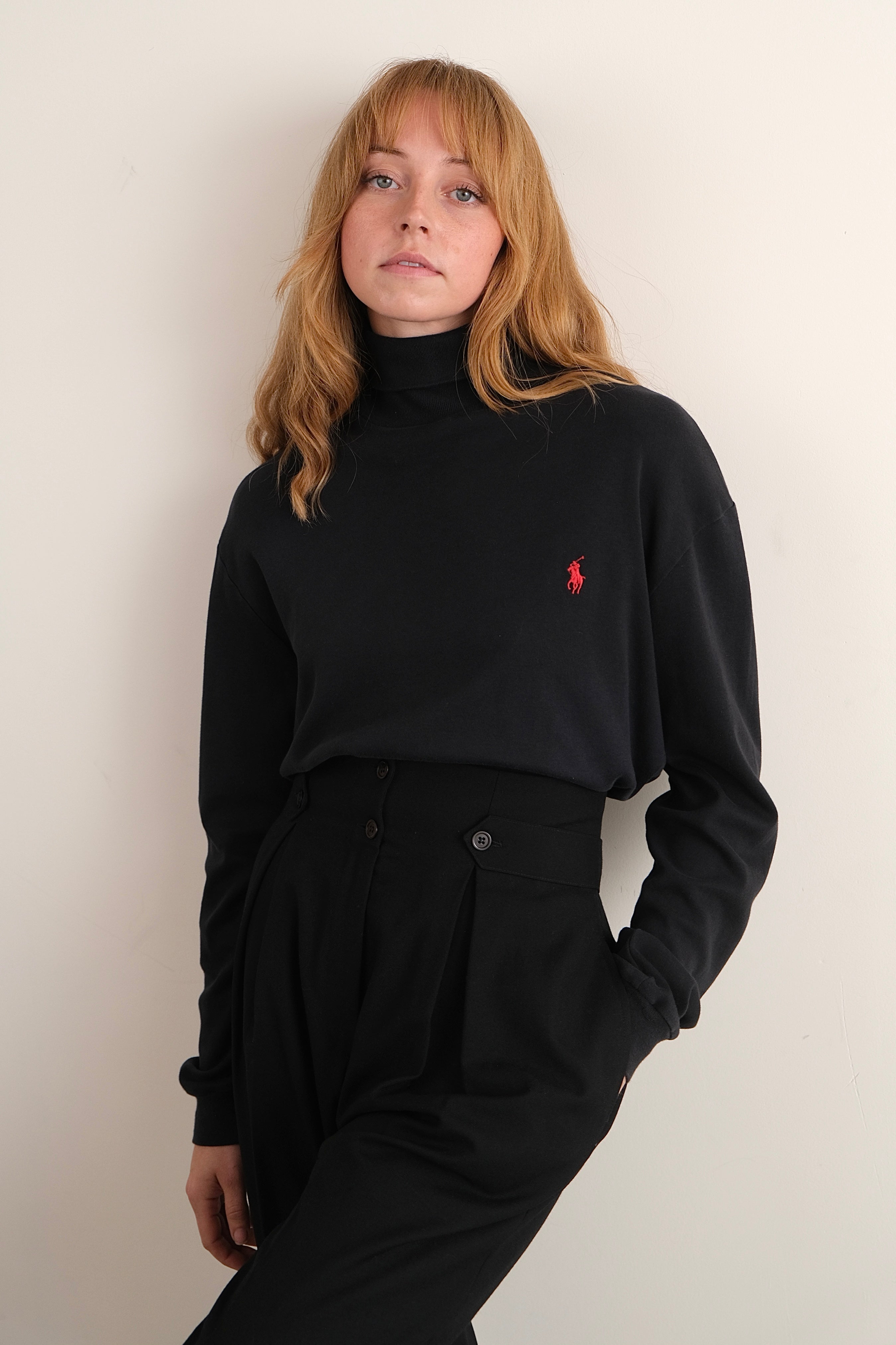 トップス 90s Ralph Lauren Native Turtle Neck M Vintage 90s Polo Ralph Lauren Sweatshirt Turtleneck Jumper