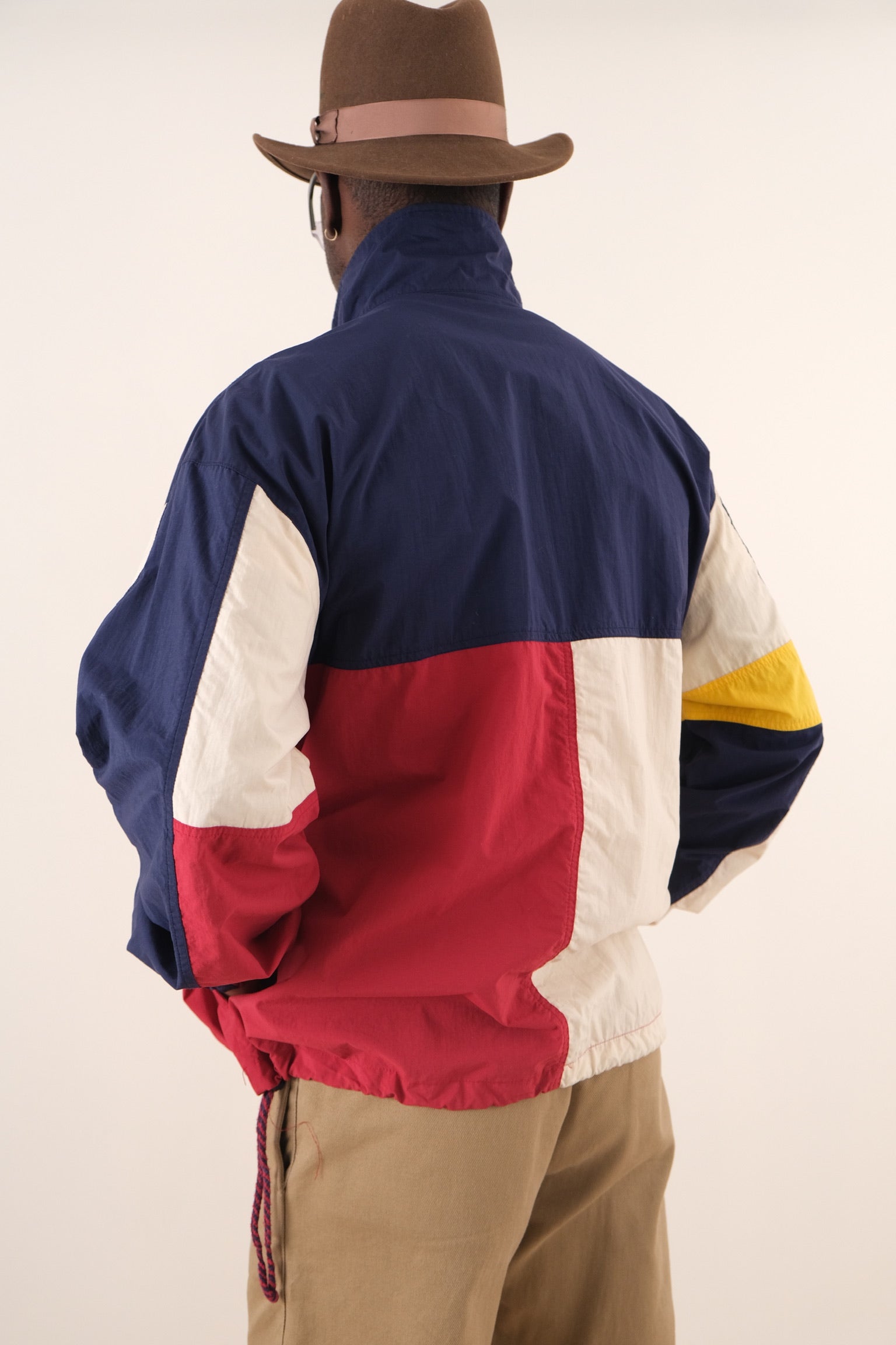Vintage 90s Nautical Colorblock Nylon Pullover Jacket – Hermine