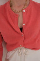 Vintage 80s Scottish Persimmon Pure Cashmere Cardigan