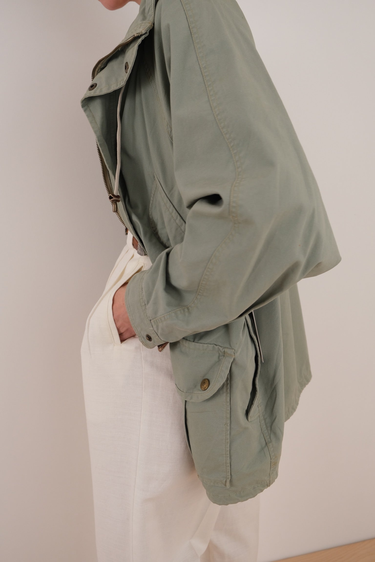 Vintage 90s Sage Banana Republic Cotton Utility Jacket – Hermine