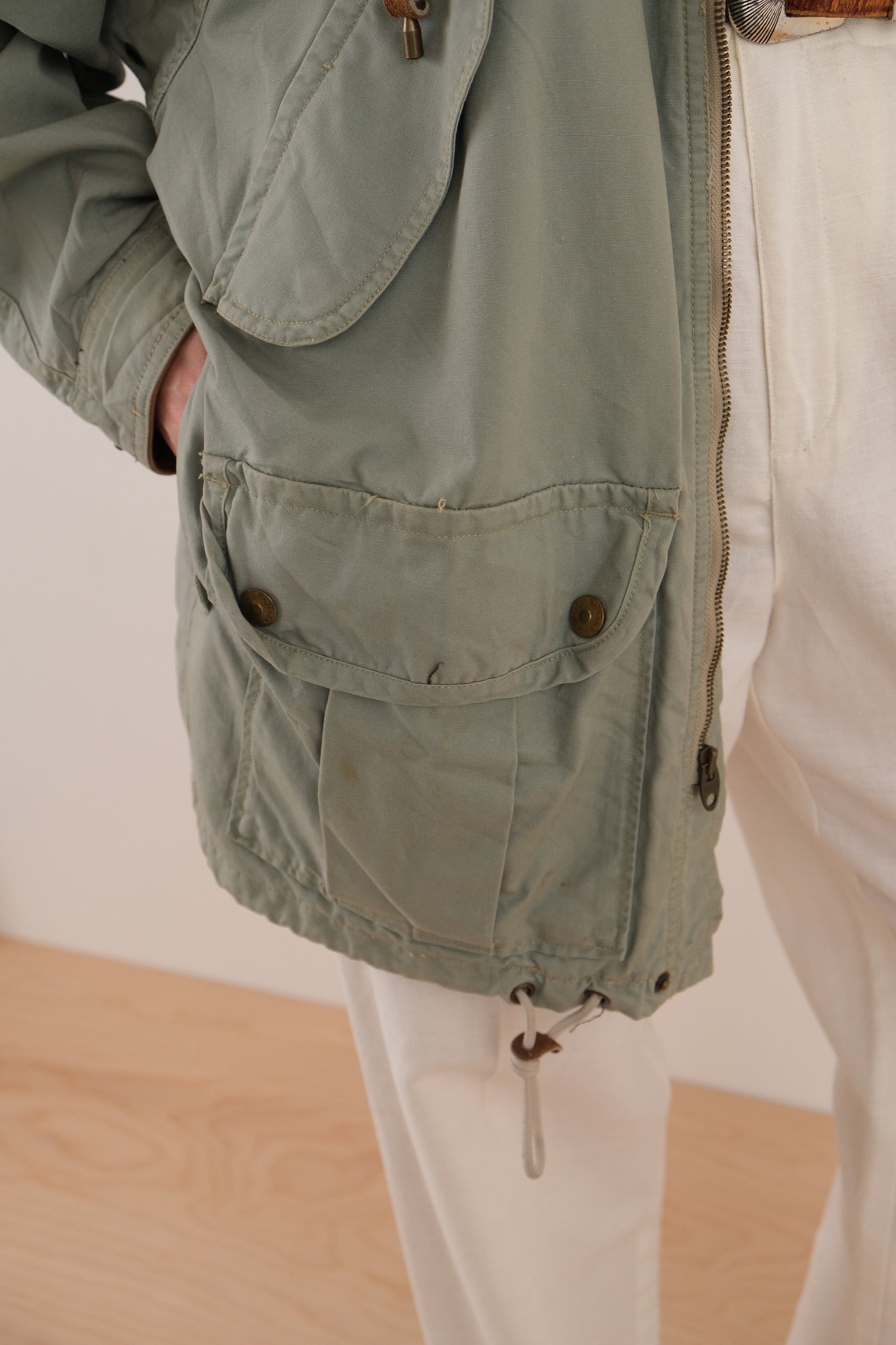 Vintage 90s Sage Banana Republic Cotton Utility Jacket – Hermine