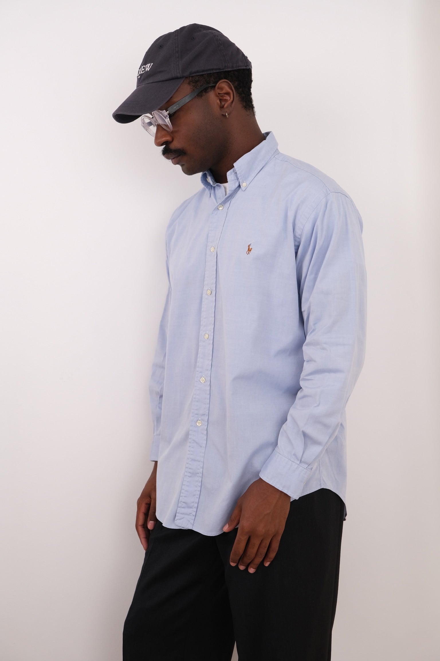 Vintage 90s Cloud Polo Ralph Lauren Cotton Button Down