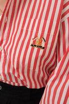 Vintage 90s Currant Ralph Lauren Cotton Striped Button Up