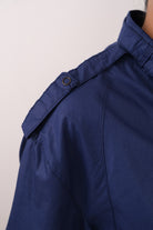 Vintage 90s Sapphire Epaulette Cropped Racer Jacket