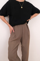 Vintage 90s Graphite Ramie Blend Waffle Knit Sweater