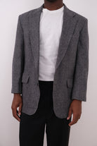 Vintage 90s USA Graphite Lambswool Blend Blazer