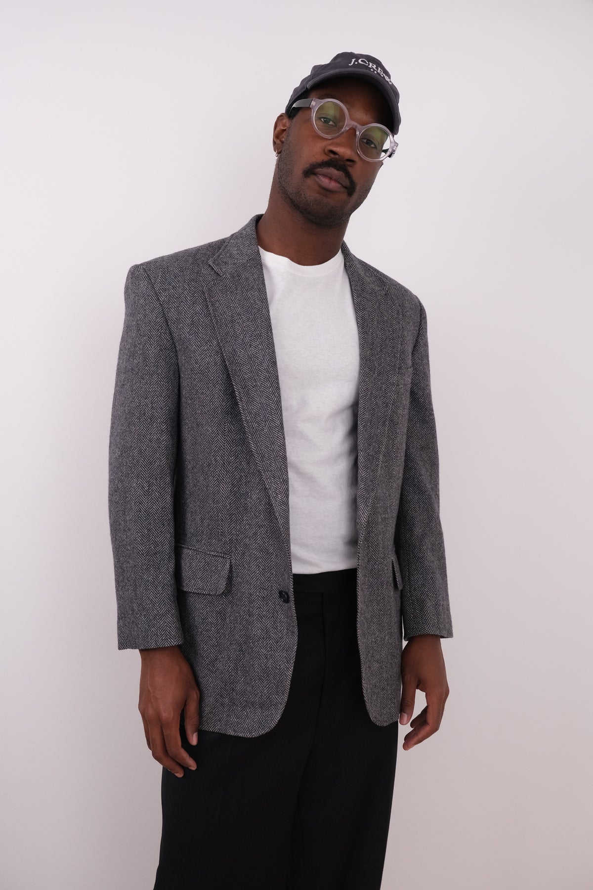 Vintage 90s USA Graphite Lambswool Blend Blazer