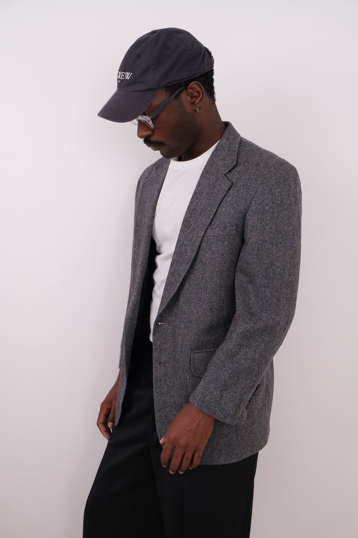 Vintage 90s USA Graphite Lambswool Blend Blazer