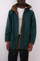 Vintage 90s Pine Cotton Hooded Utility Parka