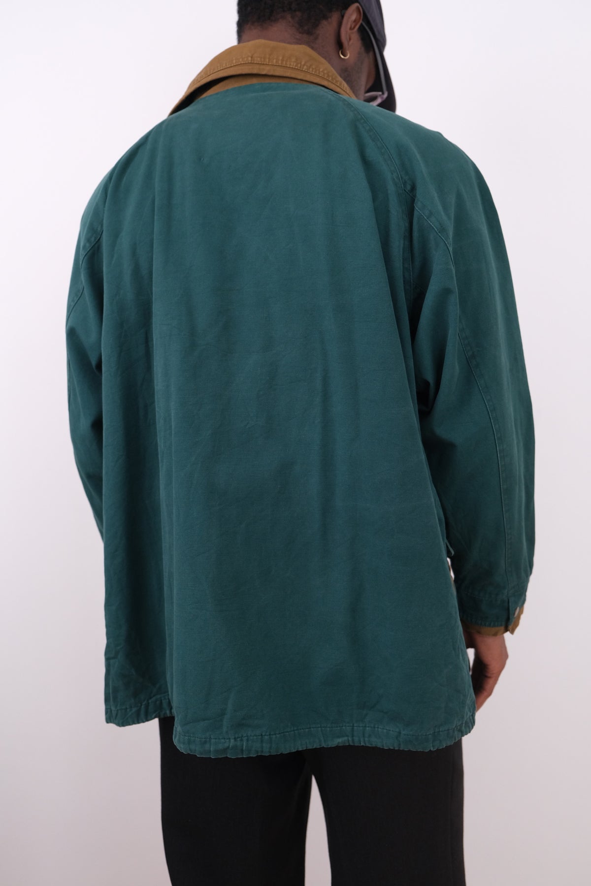 Vintage 90s Pine Cotton Hooded Utility Parka