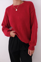 Vintage Cherry Cotton Crewneck Sweater