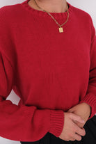 Vintage Cherry Cotton Crewneck Sweater