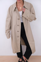 Vintage 80s USA Sandstone Full Trench Coat