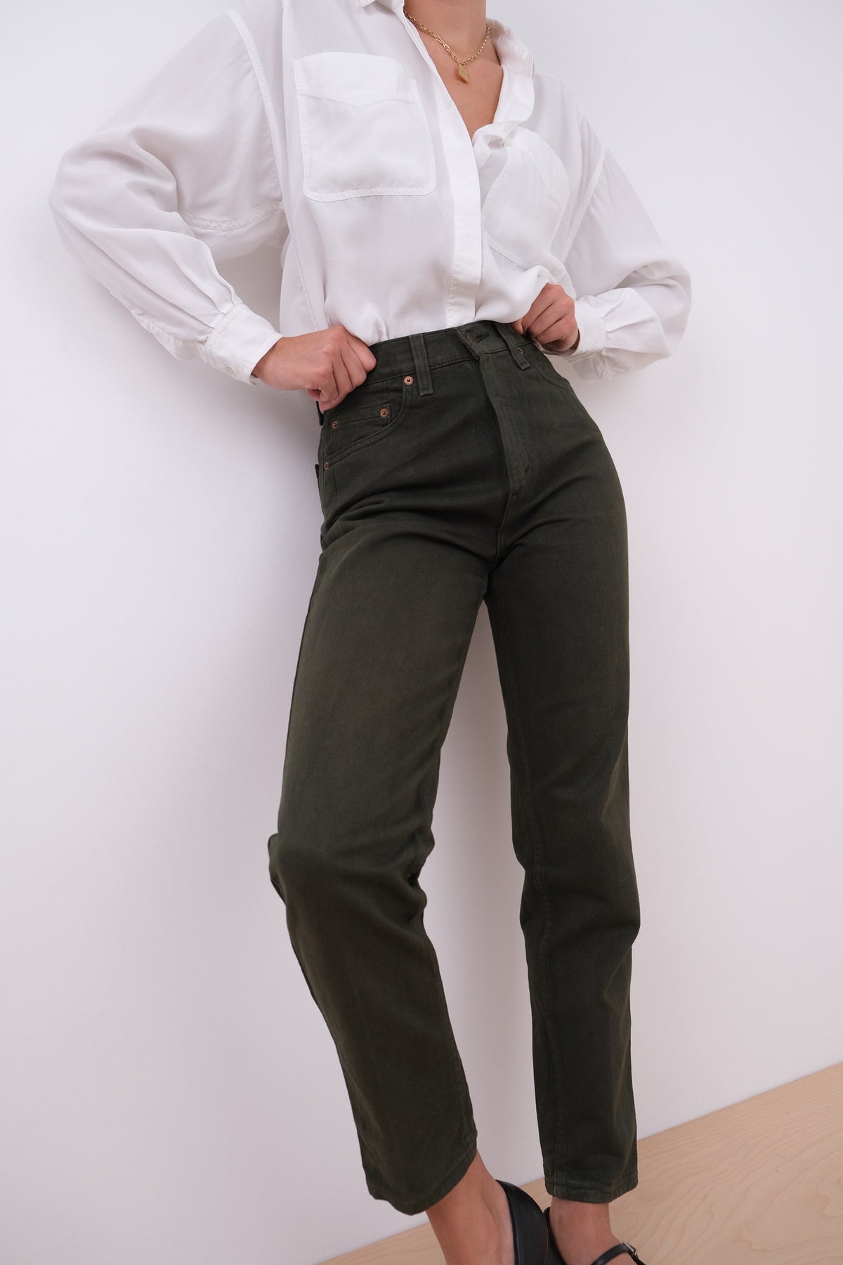 Vintage 90s USA Moss Levi's 521 Cotton Denim Jeans