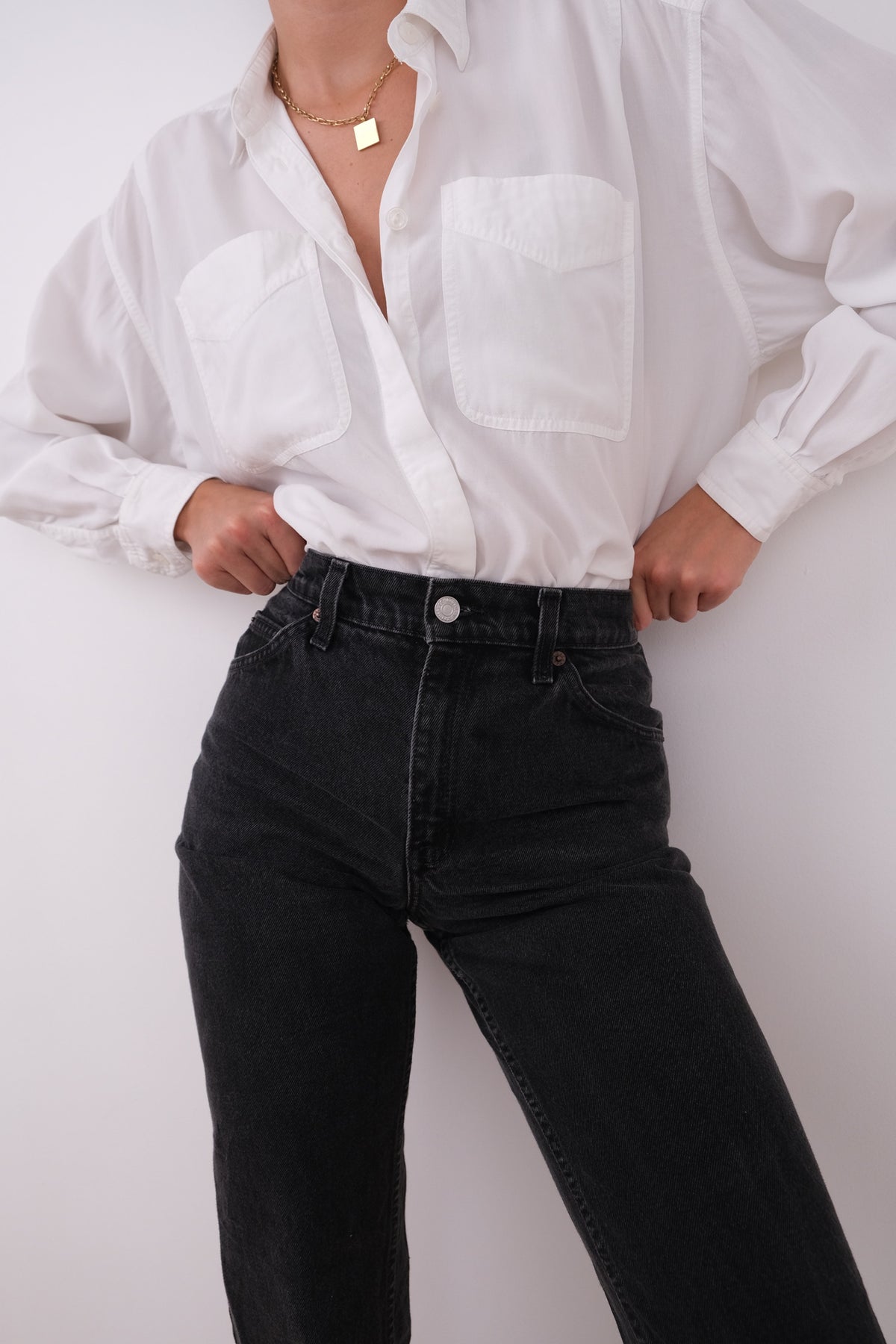Vintage 90s Ink Wash Levi's Cotton Denim Orange Tab Jeans