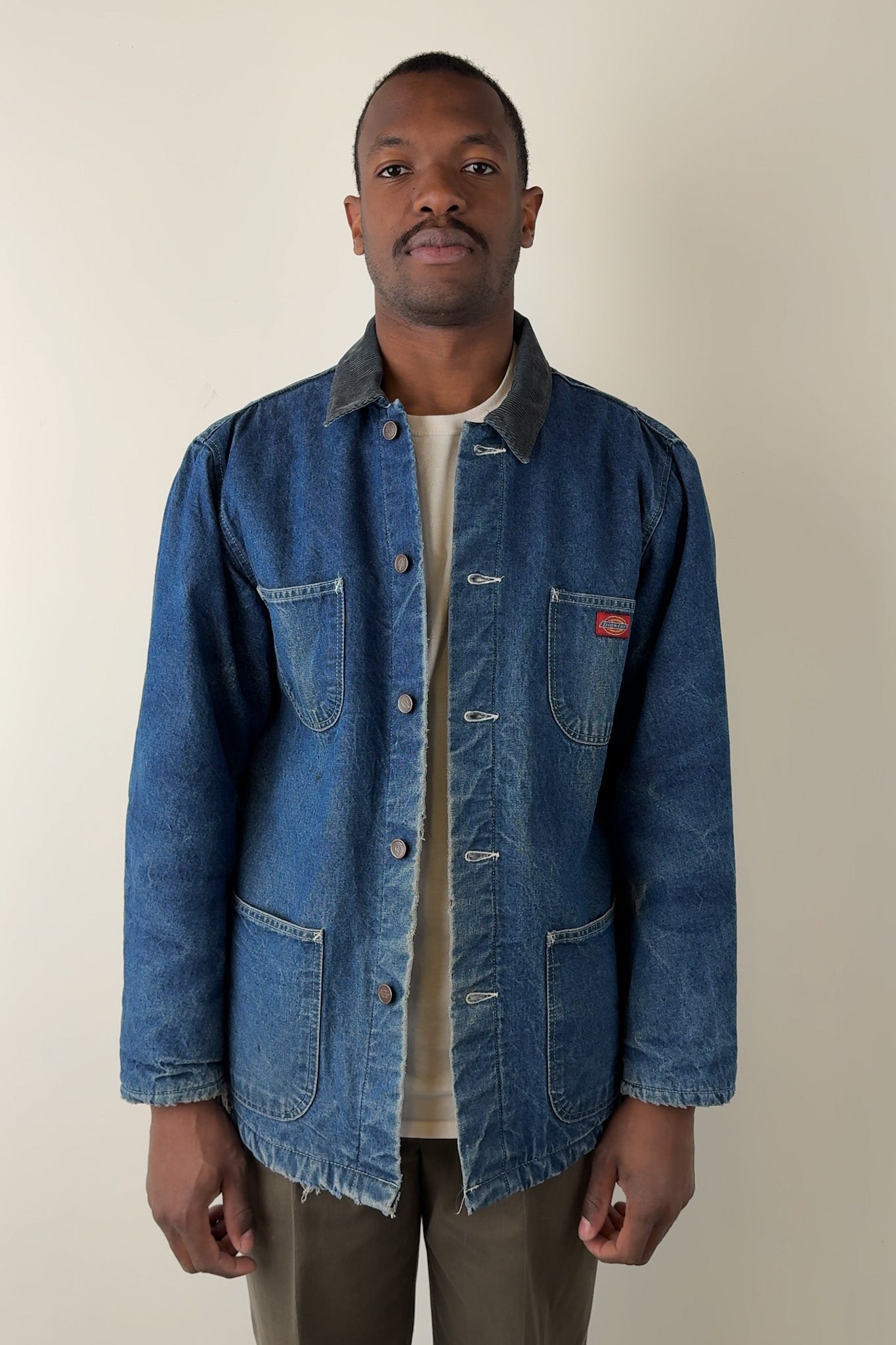 Vintage Dark Wash Denim Flannel Lined Work Jacket – Hermine Vintage Dark Wash Denim Flannel Lined Work Jacket – Hermine