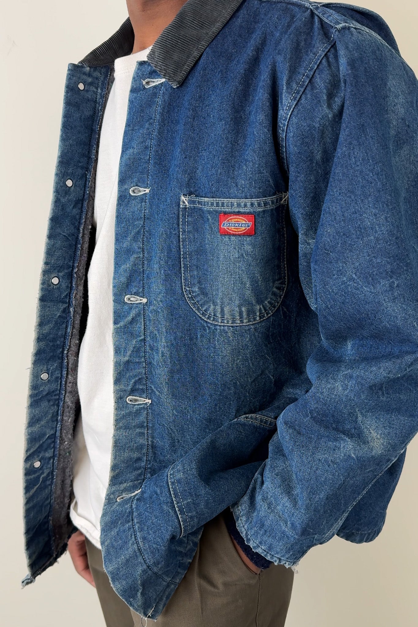 Vintage Dark Wash Denim Flannel Lined Work Jacket – Hermine Vintage Dark Wash Denim Flannel Lined Work Jacket – Hermine